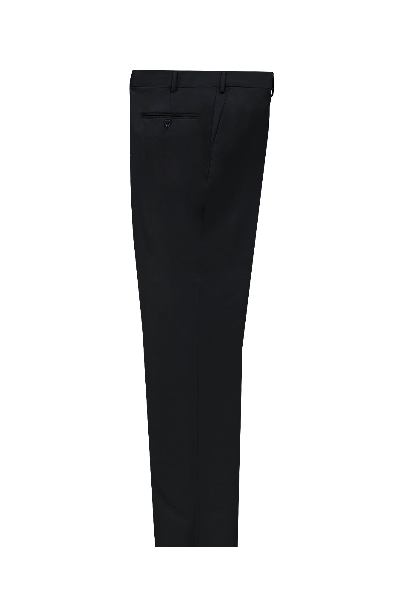 Siyah Lacivert 7 Drop Slim Fit Dar Kesim Yünlü Klasik Kuma? Pantolon-Abdullah Ki??l?