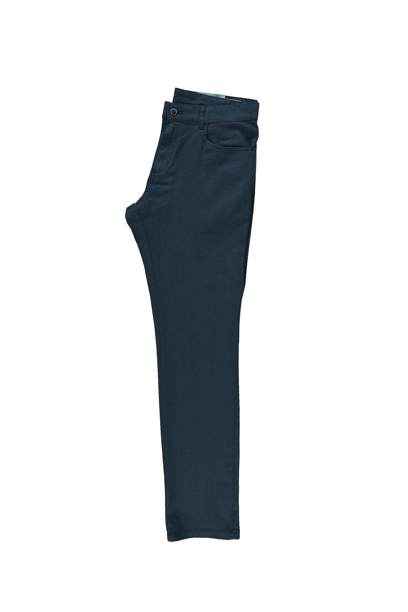 Orta Lacivert Regular Fit Standart Kesim A.K. BE? CEP KSGZ Kanvas / Chino PANT-Abdullah Ki??l?