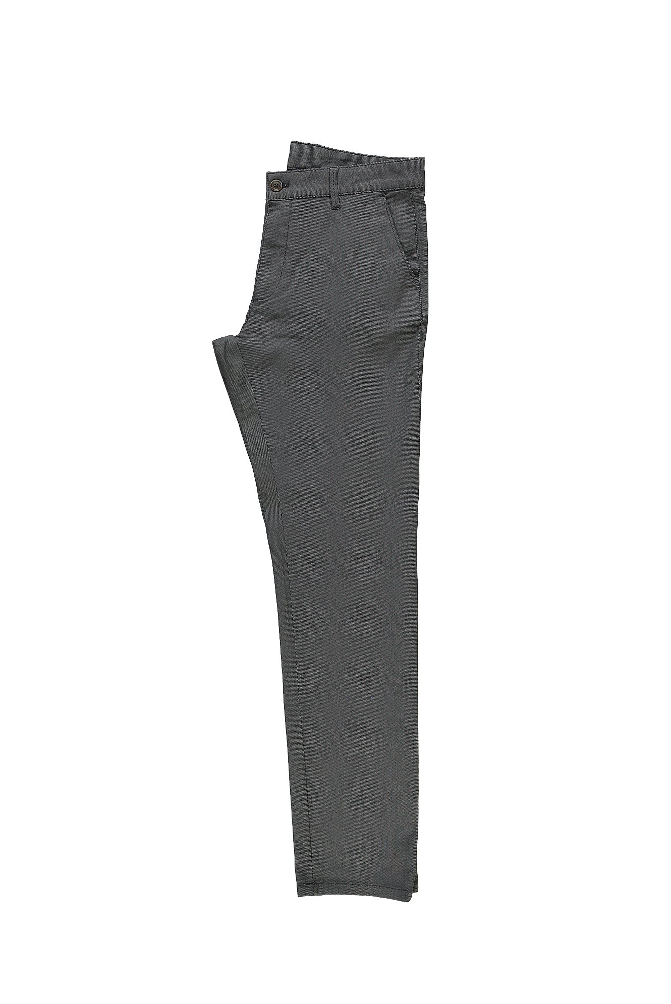Siyah Regular Fit Standart Kesim Likral? Kanvas / Chino Pantolon-Abdullah Ki??l?