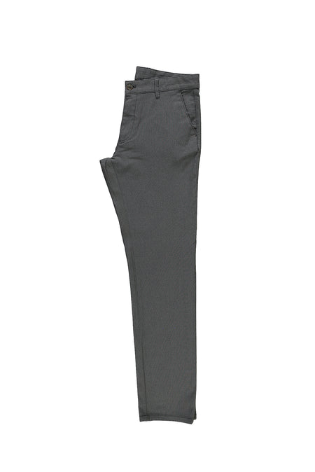 Siyah Regular Fit Standart Kesim Likral? Kanvas / Chino Pantolon-Abdullah Ki??l?