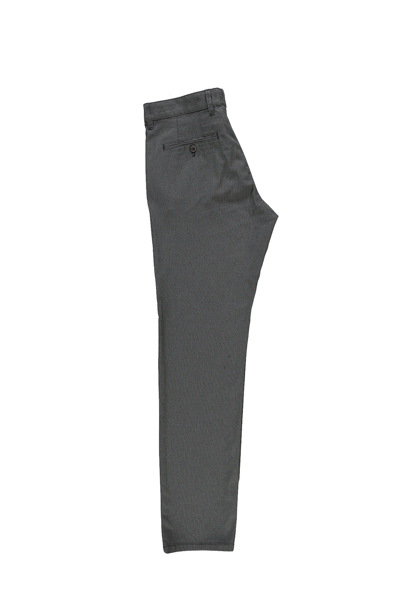 Siyah Regular Fit Likralı Kanvas / Chino Pantolon
