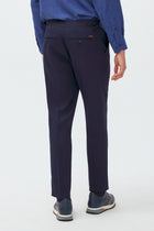 Koyu Lacivert 7 Drop Slim Fit Dar Kesim Klasik Pantolon-Abdullah Ki??l?