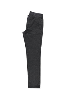Orta Gri Slim Fit Dar Kesim Ku?gözü Likral? Kanvas / Chino Pantolon-Abdullah Ki??l?