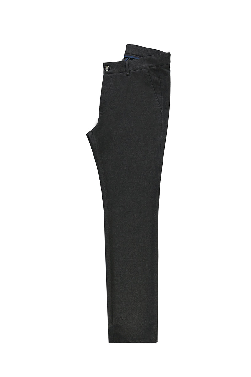 Koyu Kahve Relaxed Fit Rahat Kesim Kuşgözü Likralı Kanvas / Chino Pantolon