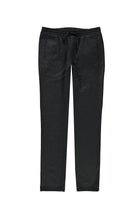 Orta Gri Slim Fit Dar Kesim Yünlü Beli Lastikli ?pli Pantolon-Abdullah Ki??l?