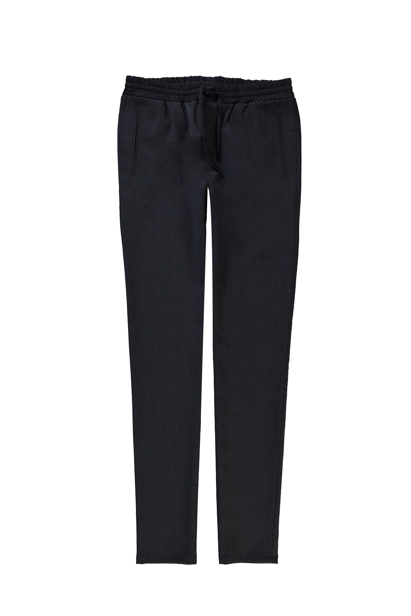 Marengo Slim Fit Dar Kesim Yünlü Beli Lastikli ?pli Desenli Pantolon-Abdullah Ki??l?
