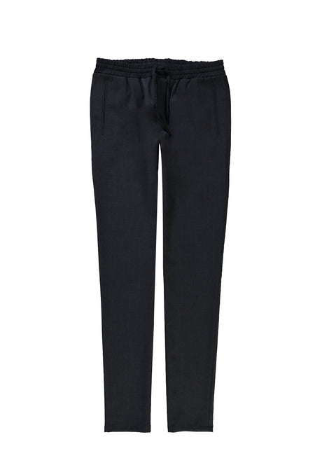 Marengo Slim Fit Dar Kesim Yünlü Beli Lastikli ?pli Desenli Pantolon-Abdullah Ki??l?