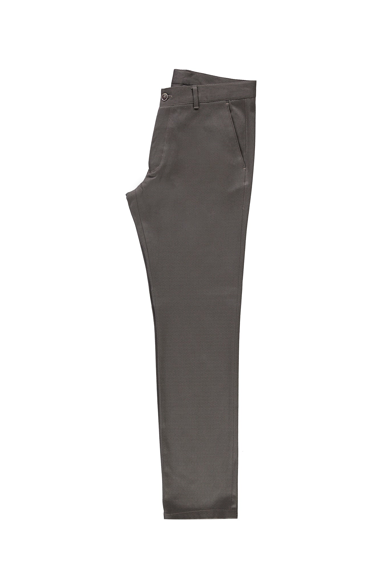 Koyu Bej Slim Fit Dar Kesim Likralı Kanvas / Chino Pantolon