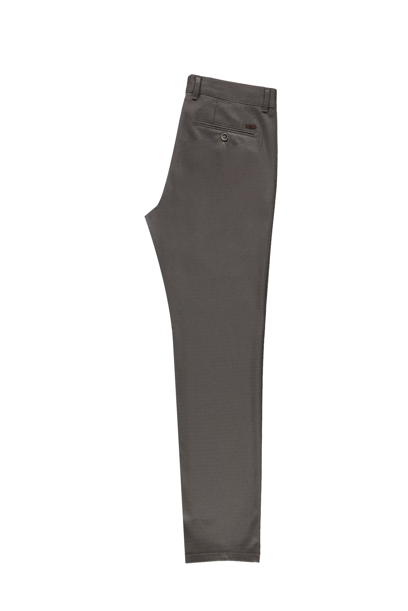 Koyu Bej Slim Fit Dar Kesim Likralı Kanvas / Chino Pantolon