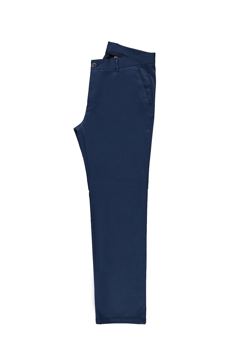Koyu Petrol Relax Fit Rahat Kesim Likralı Kanvas / Chino Pantolon