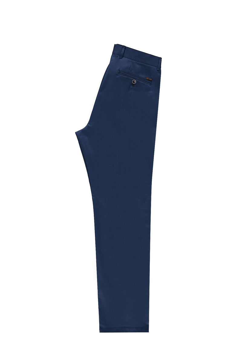 Koyu Petrol Relax Fit Rahat Kesim Likralı Kanvas / Chino Pantolon