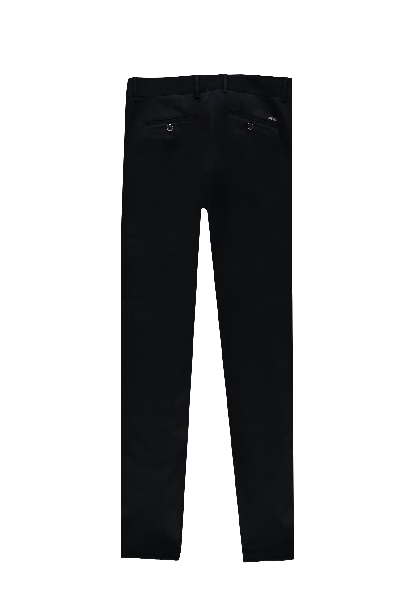 Siyah Relaxed Fit Rahat Kesim Likralı Kanvas / Chino Pantolon