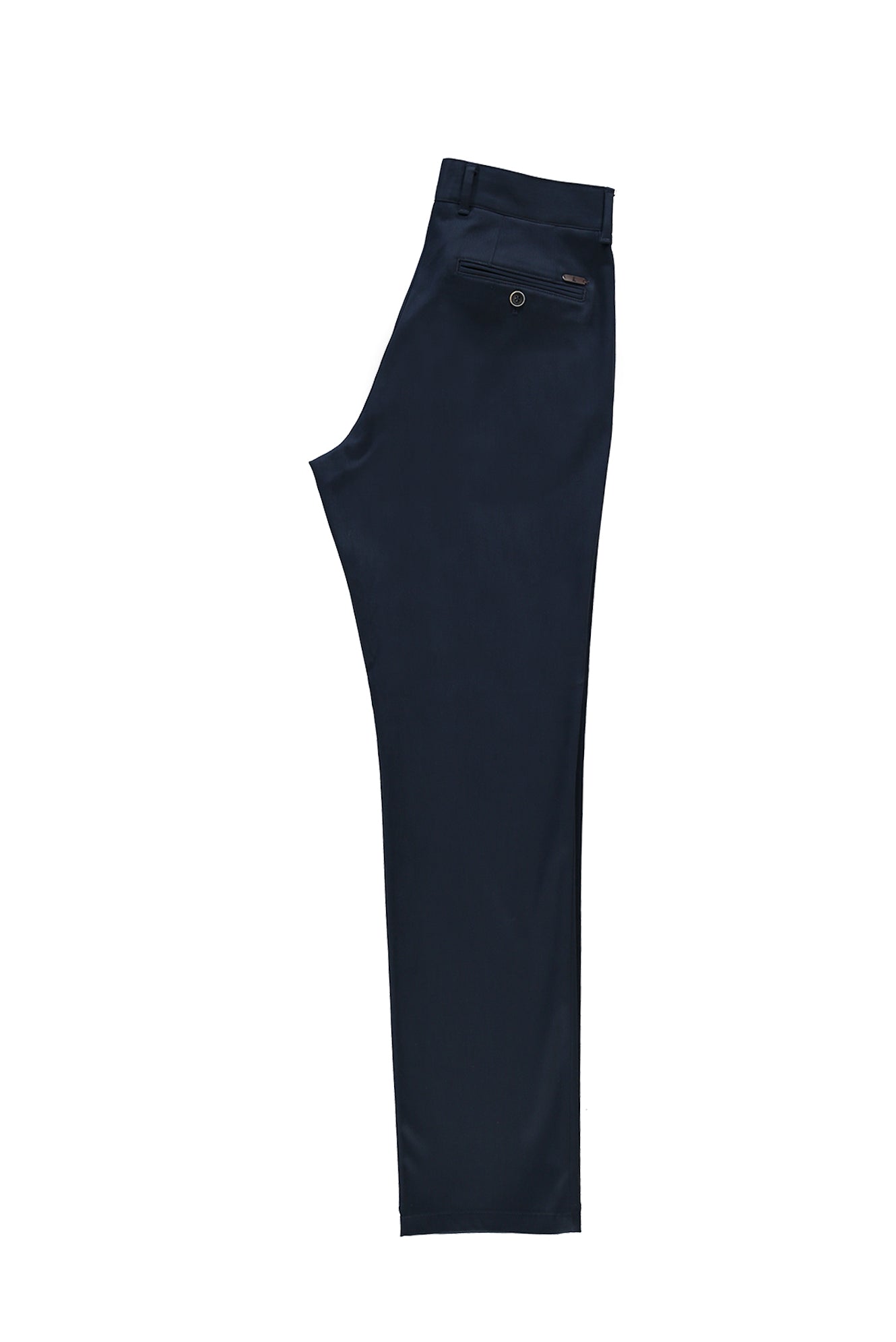 Koyu Lacivert Regular Fit Likralı Kanvas / Chino Pantolon