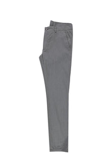 Orta Gri Slim Fit Dar Kesim Likral? Kanvas / Chino Pantolon-Abdullah Ki??l?