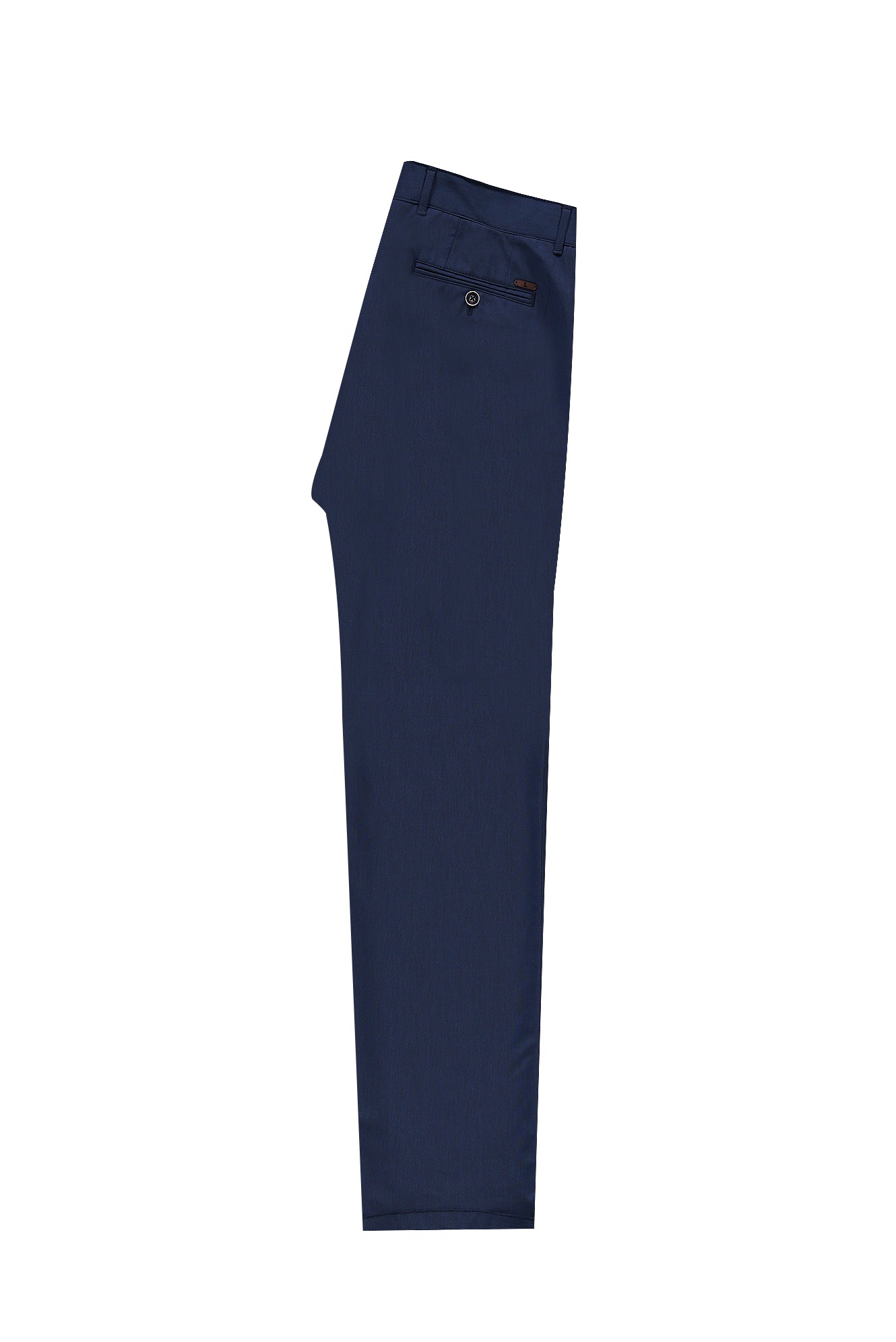 Koyu Lacivert Relax Fit Rahat Kesim Likralı Kanvas / Chino Pantolon
