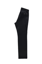 Siyah Slim Fit Dar Kesim Likral? Kanvas / Chino Pantolon-Abdullah Ki??l?