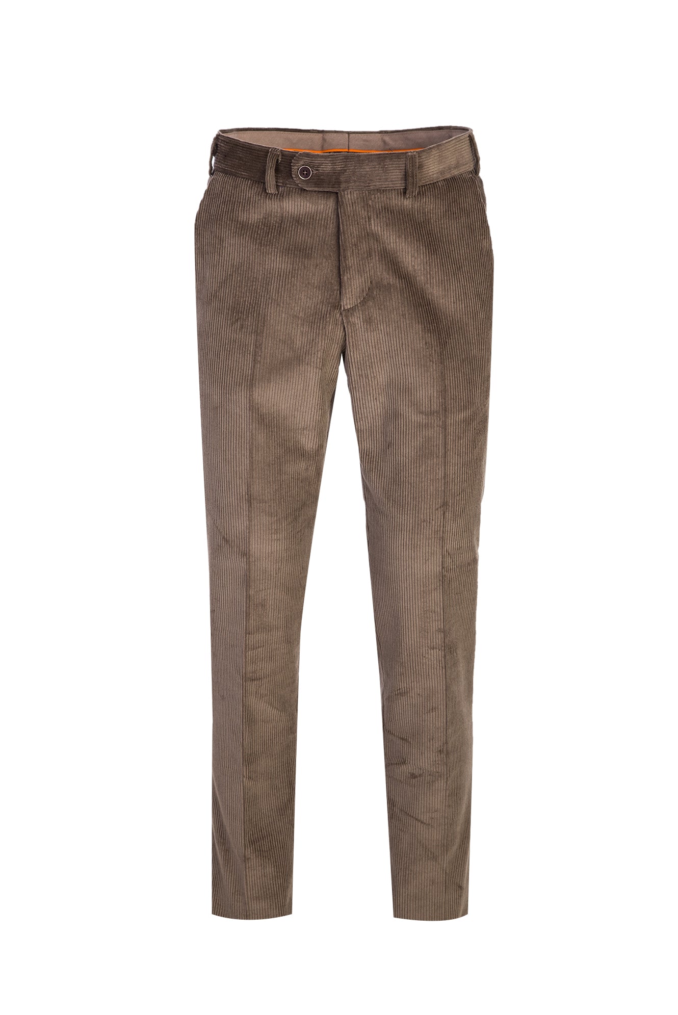 Orta Vizon Regular Fit Likralı Kadife Pantolon