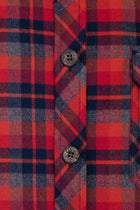 Orta Turuncu Uzun Kol Regular Fit Ekose Pamuk Gömlek