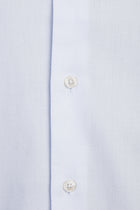 Beyaz Uzun Kol Slim Fit Dar Kesim Desenli Pamuk Gömlek