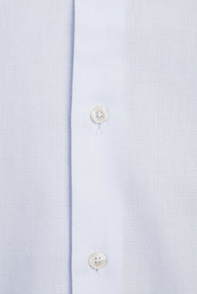 Beyaz Uzun Kol Slim Fit Dar Kesim Desenli Pamuk Gömlek