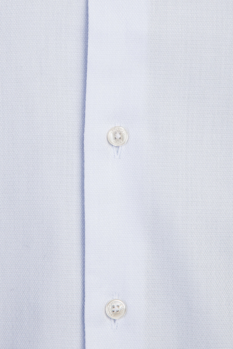 Beyaz Uzun Kol Slim Fit Dar Kesim Desenli Pamuk Gömlek