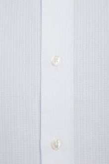 Beyaz Uzun Kol Slim Fit Dar Kesim Klasik Desenli Pamuk Gömlek