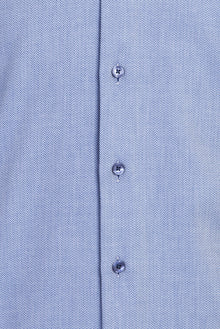 Koyu Mavi  Uzun Kol Slim Fit Dar Kesim Desenli Spor Pamuk Gömlek