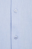 Açık Mavi Uzun Kol Slim Fit Dar Kesim Klasik Desenli Pamuk Gömlek