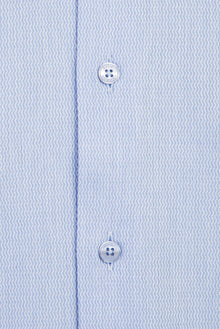 Açık Mavi Uzun Kol Slim Fit Dar Kesim Klasik Desenli Pamuk Gömlek