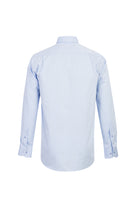 Açık Mavi Uzun Kol Klasik Desenli Pamuk Gömlek