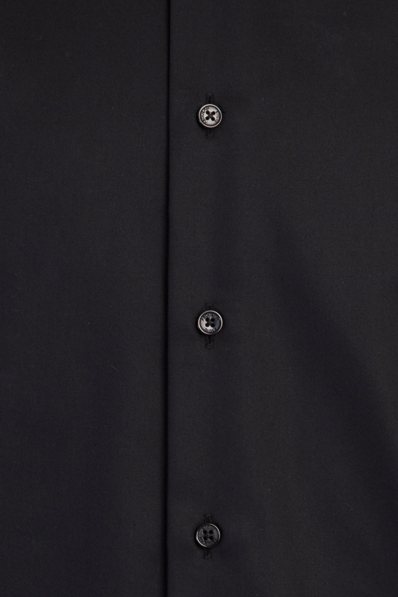 Siyah Uzun Kol Slim Fit Dar Kesim Klasik Non Iron Saten Pamuk Gömlek