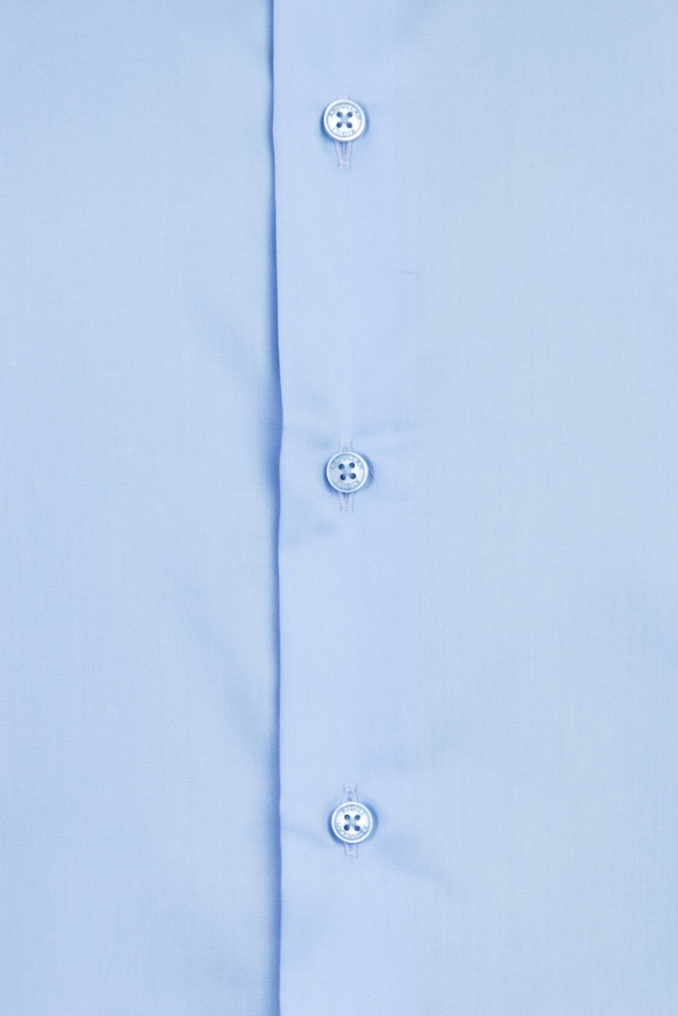 Açık Mavi Uzun Kol Slim Fit Dar Kesim Klasik Non Iron Saten Pamuk Gömlek