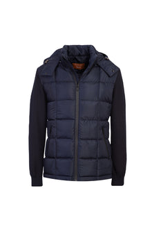 Koyu Lacivert Kapitone Spor Mont