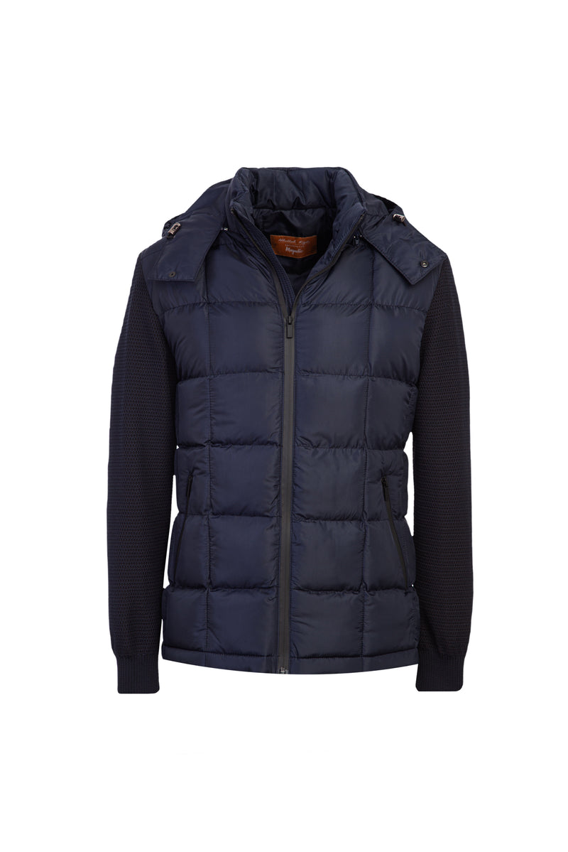 Koyu Lacivert Kapitone Spor Mont