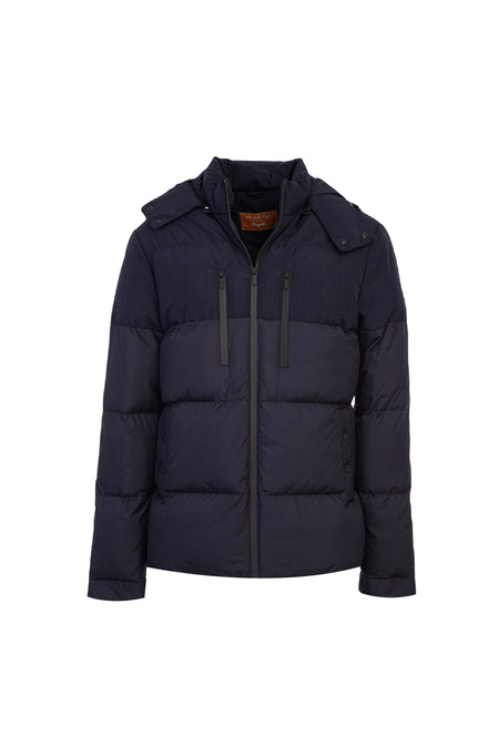 Koyu Lacivert Kapitone Spor Mont