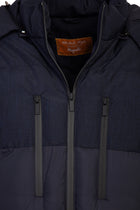 Koyu Lacivert Kapitone Spor Mont