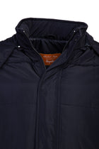 Koyu Lacivert Kapüşonlu Spor Mont