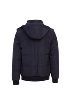 Koyu Lacivert Kapüşonlu Spor Mont