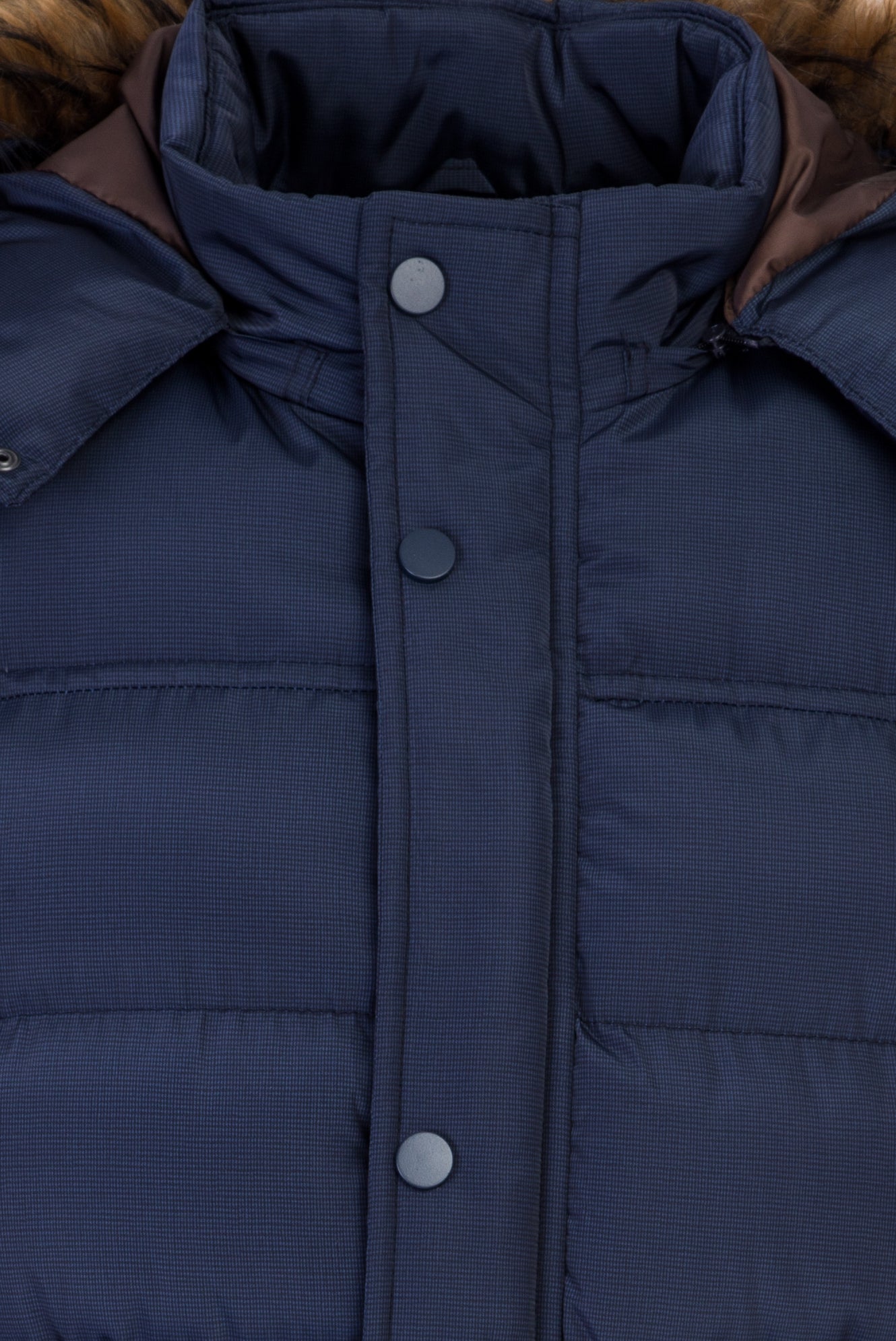 Orta Lacivert Kapüşonlu Spor Kaban