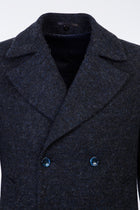 Koyu Mavi  Yünlü Kaban