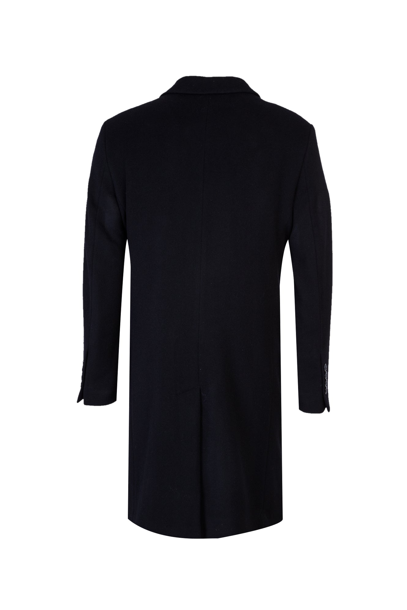 Koyu Lacivert Kaşmir Palto