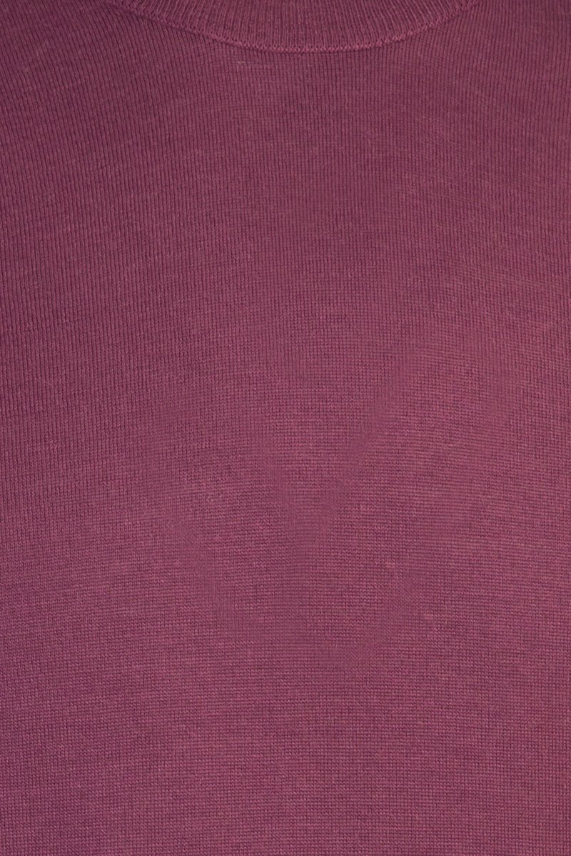 Gül Kurusu Yarım Balıkçı Yaka Regular Fit Yünlü Triko Kazak