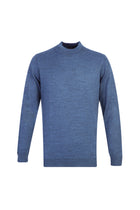 İndigo Yarım Balıkçı Yaka Regular Fit Yünlü Triko Kazak