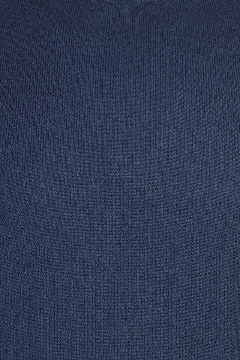 Koyu Petrol Yarım Balıkçı Yaka Regular Fit Yünlü Triko Kazak