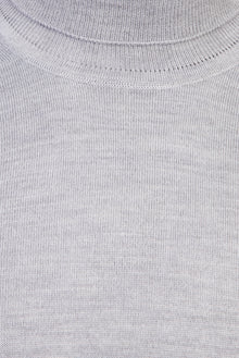 Gümüş Balıkçı Yaka Regular Fit Yünlü Triko Kazak