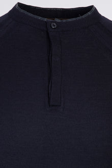 Orta Lacivert ÖM.GARNİLİ BİS YAKA SFIT TRIKO