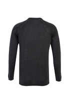 Koyu Antrasit Bisiklet Yaka Slim Fit Dar Kesim Yünlü Triko Kazak