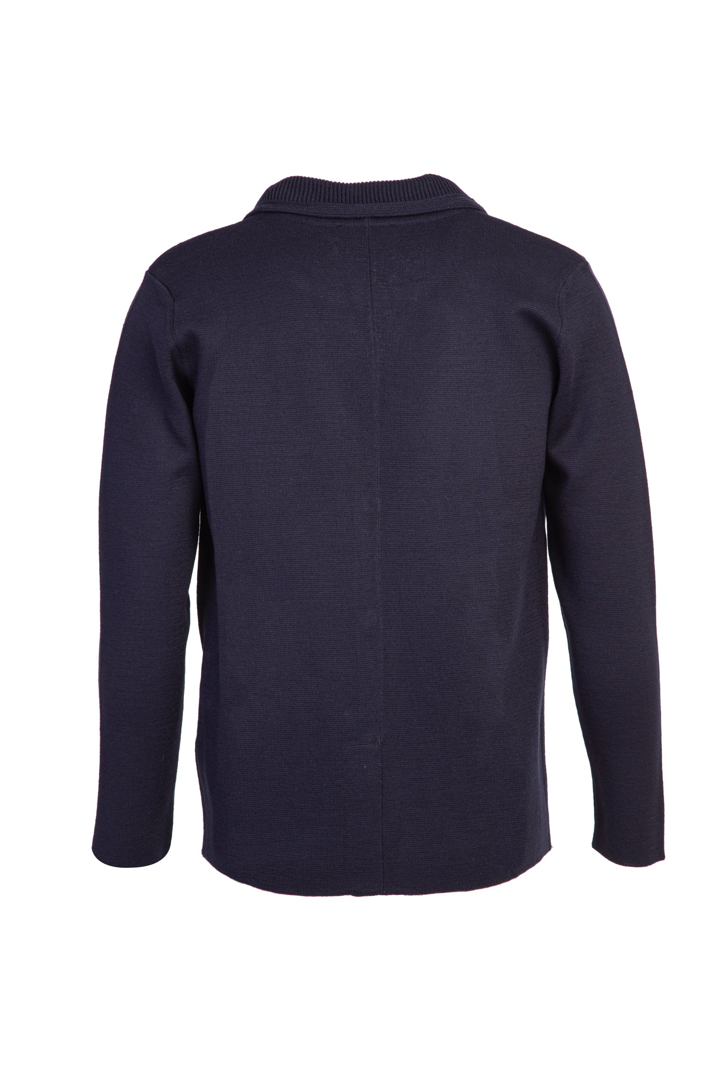 Orta Lacivert Slim Fit Dar Kesim Yünlü Triko Hırka