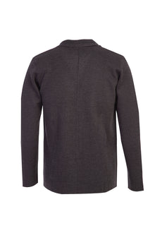 Açık Antrasit Slim Fit Dar Kesim Yünlü Triko Hırka