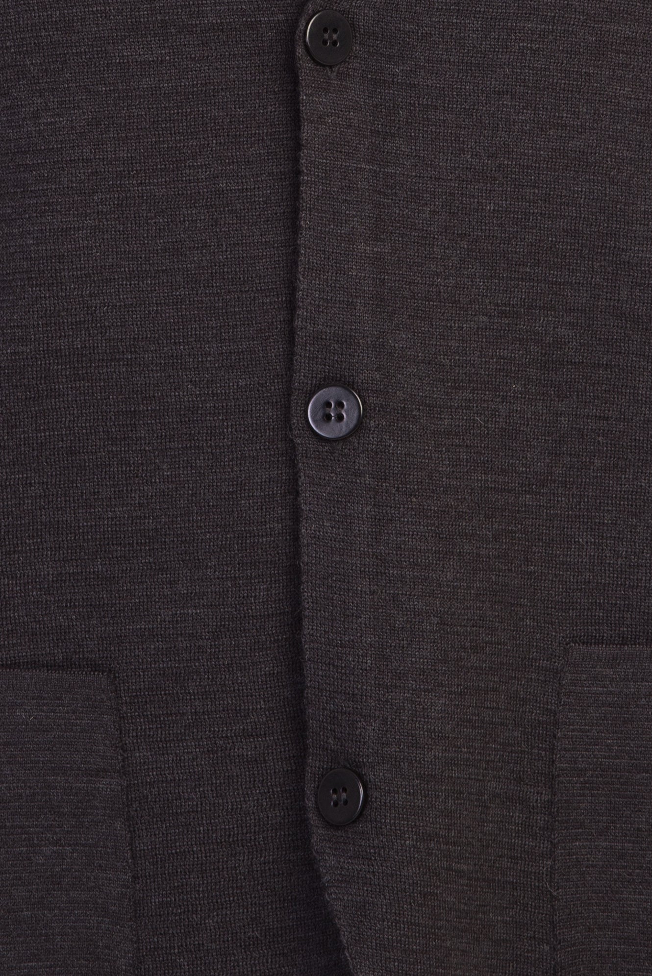 Açık Antrasit Slim Fit Dar Kesim Yünlü Triko Hırka